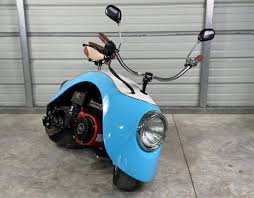 Image of blue VW Beetle Bike.