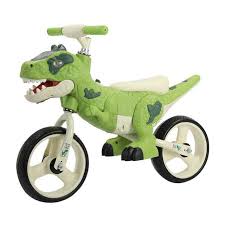 Image of a green dinosaur trike.