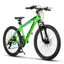 Image of a green mountain bike.